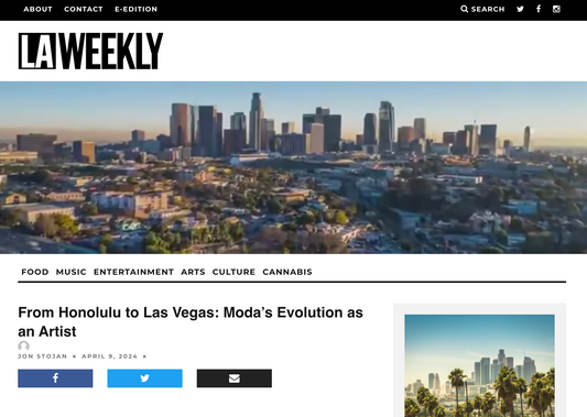 From Honolulu to Las Vegas: Moda’s Evolution as an Artist [LA WEEKLY]